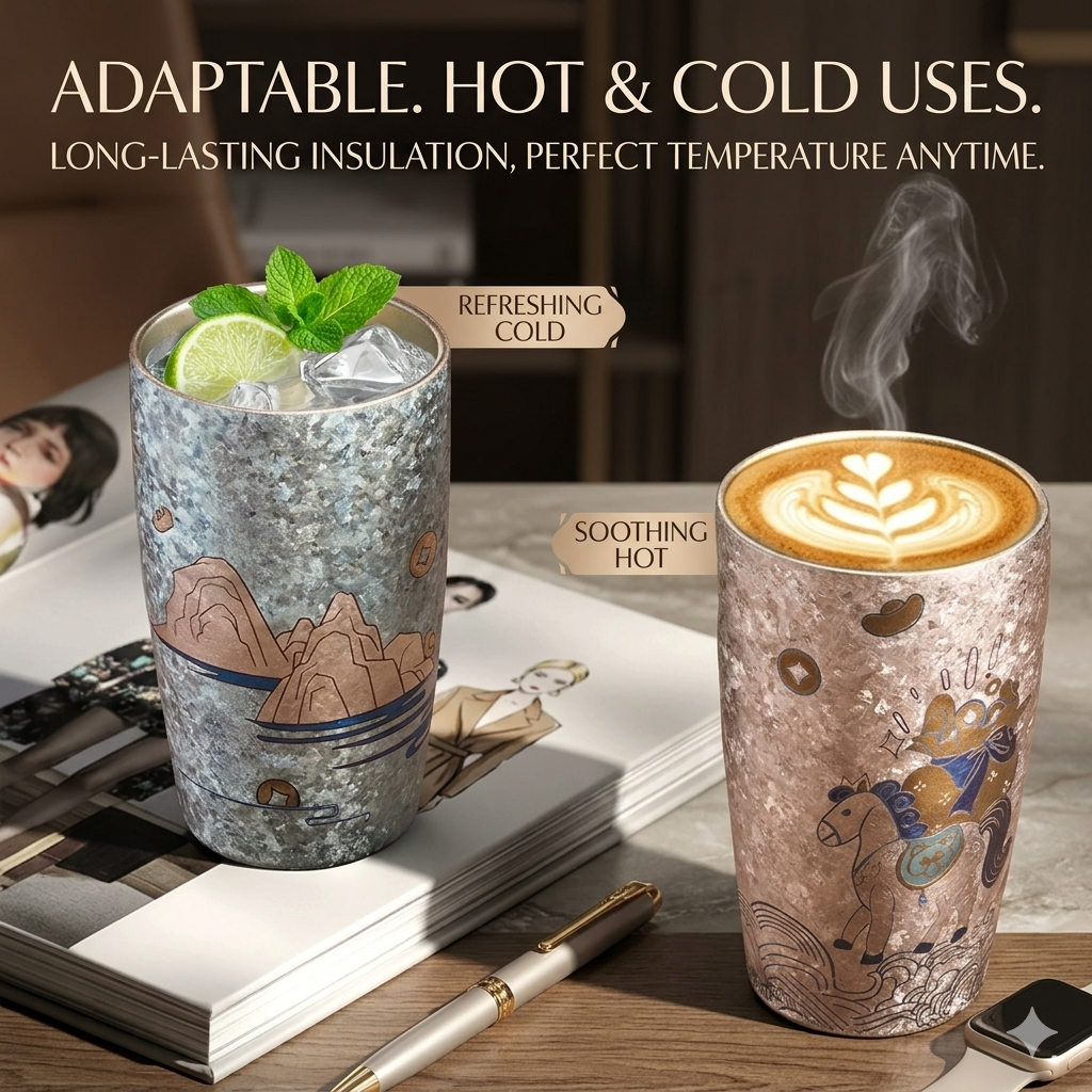 Ultra-Series Hand-Crafted Pure Titanium Tumbler